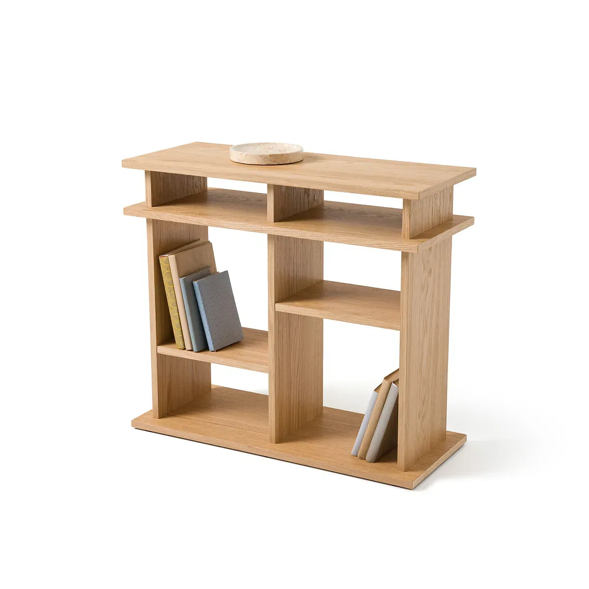 Abac Bookcase Console with Storage - Oak, MDF product