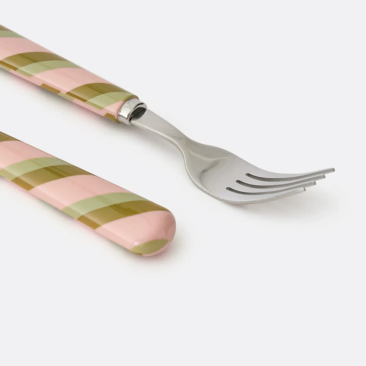 Abby 16-Piece Cutlery Set with Striped Handles alternate view