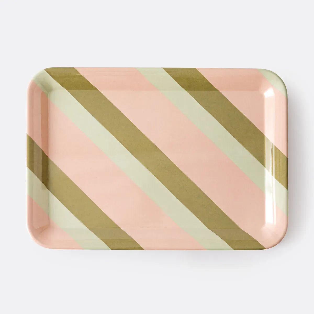 Abby Rectangular Tray - Striped, Melamine product