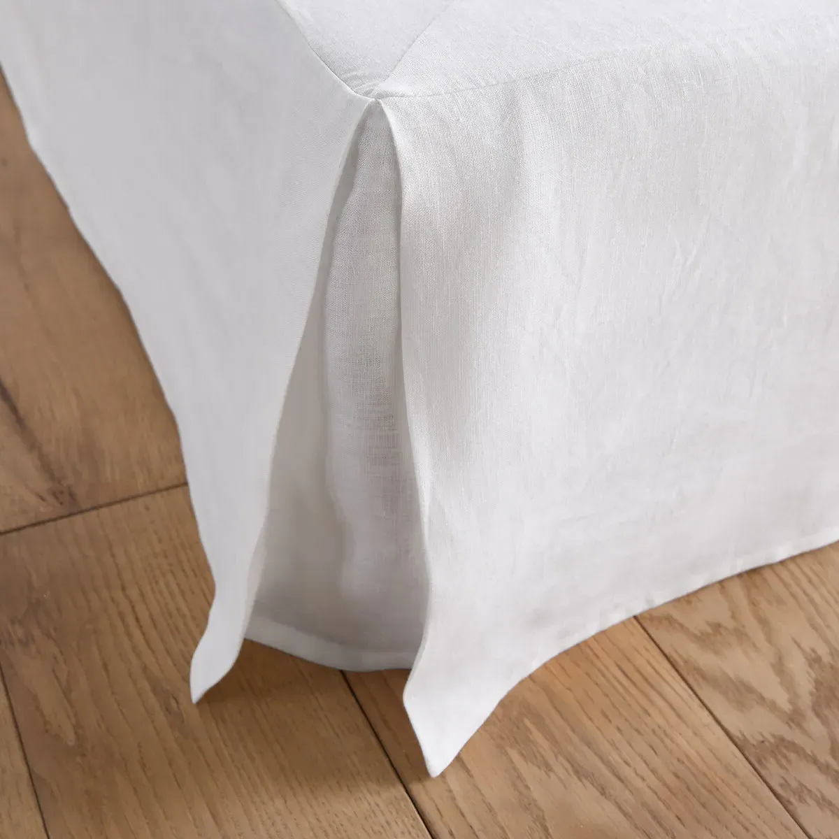 Abella Valance Sheet - White, Washed Linen alternate view