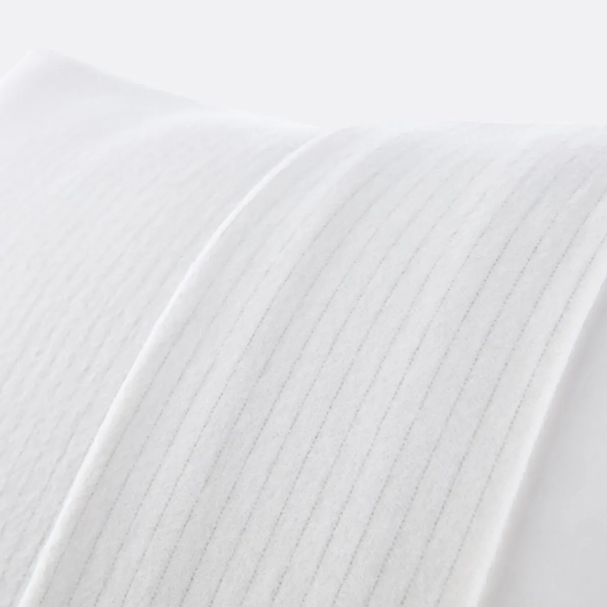 Absorbent Anti-Static Pillow Protector - White, Cotton Fleece alternate view