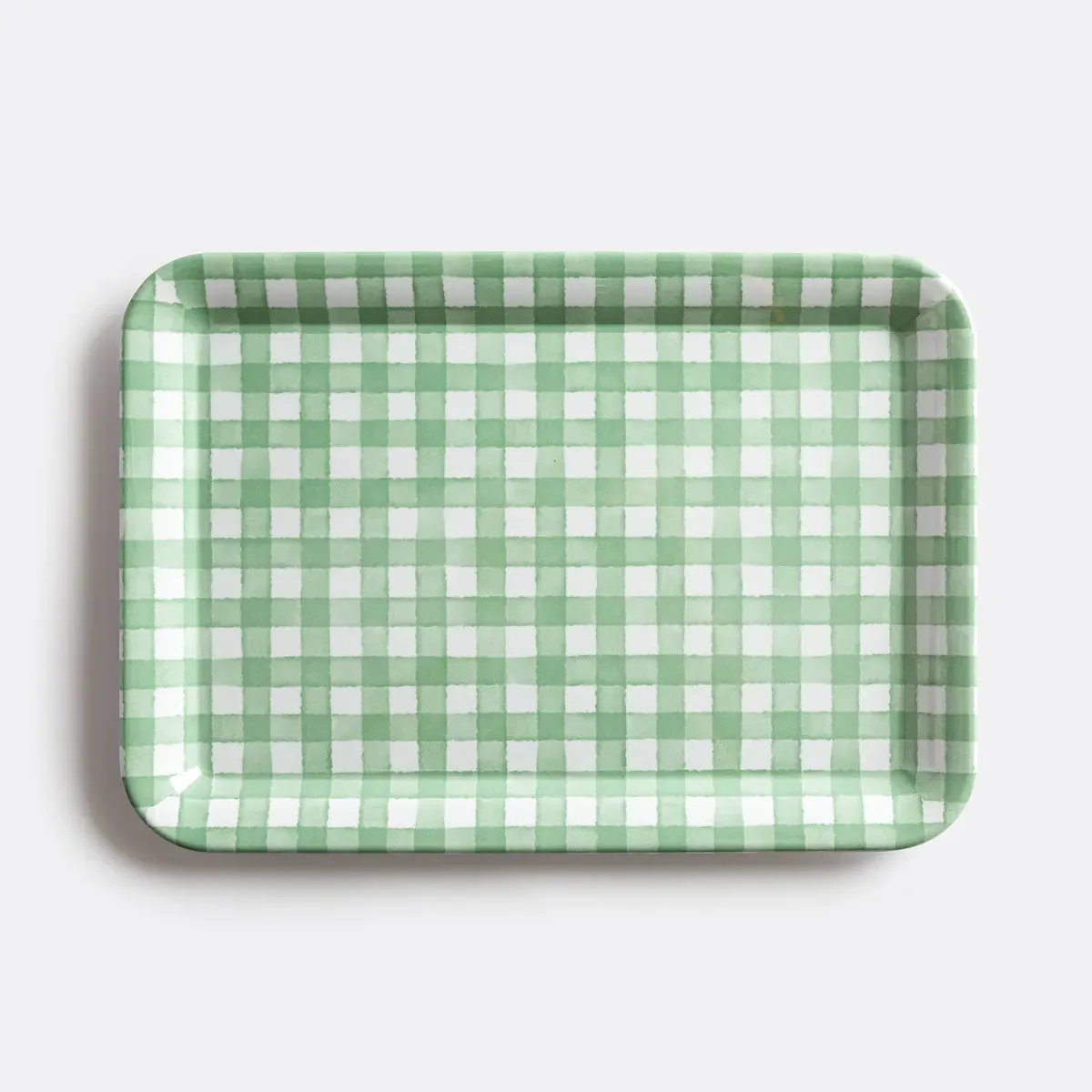 Acelie Rectangular Tray - Gingham Print, Melamine product