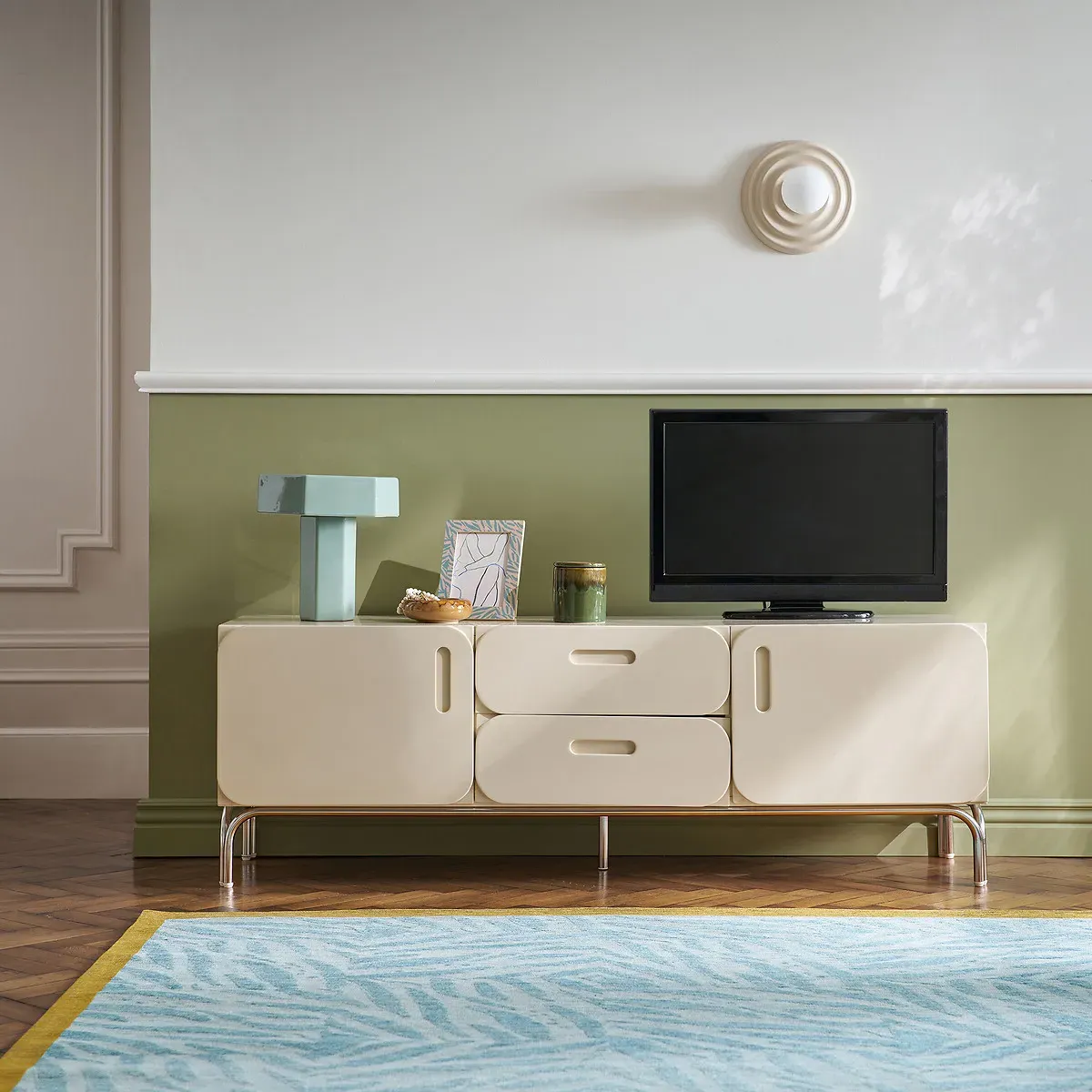 Acia Table Lamp - Grey-Green, Ceramic alternate view