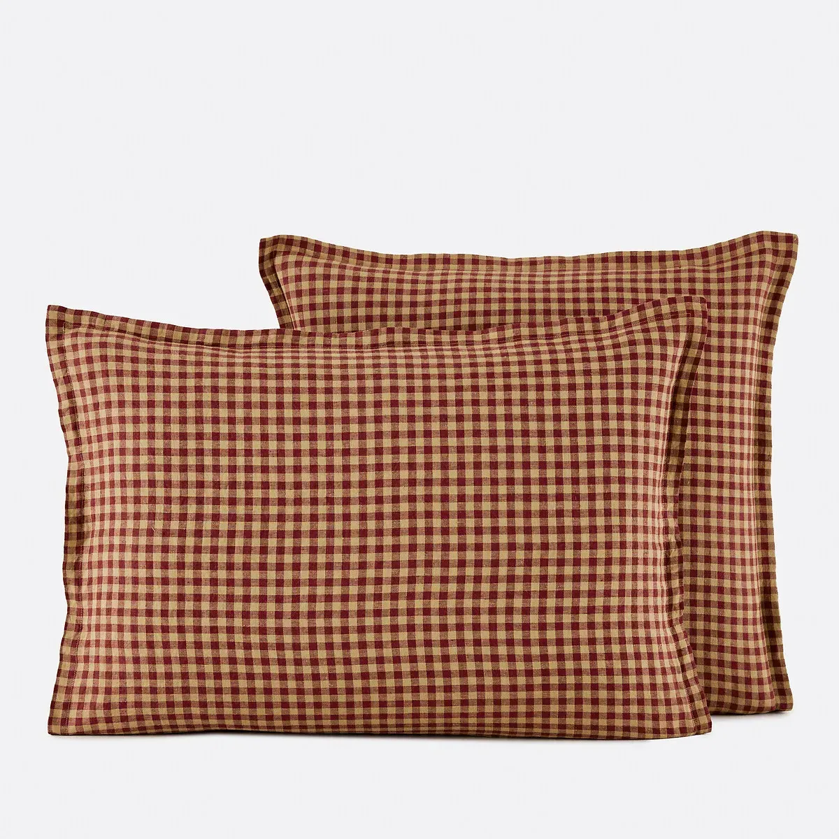Acélie Pillowcase - Burgundy, Washed Linen product