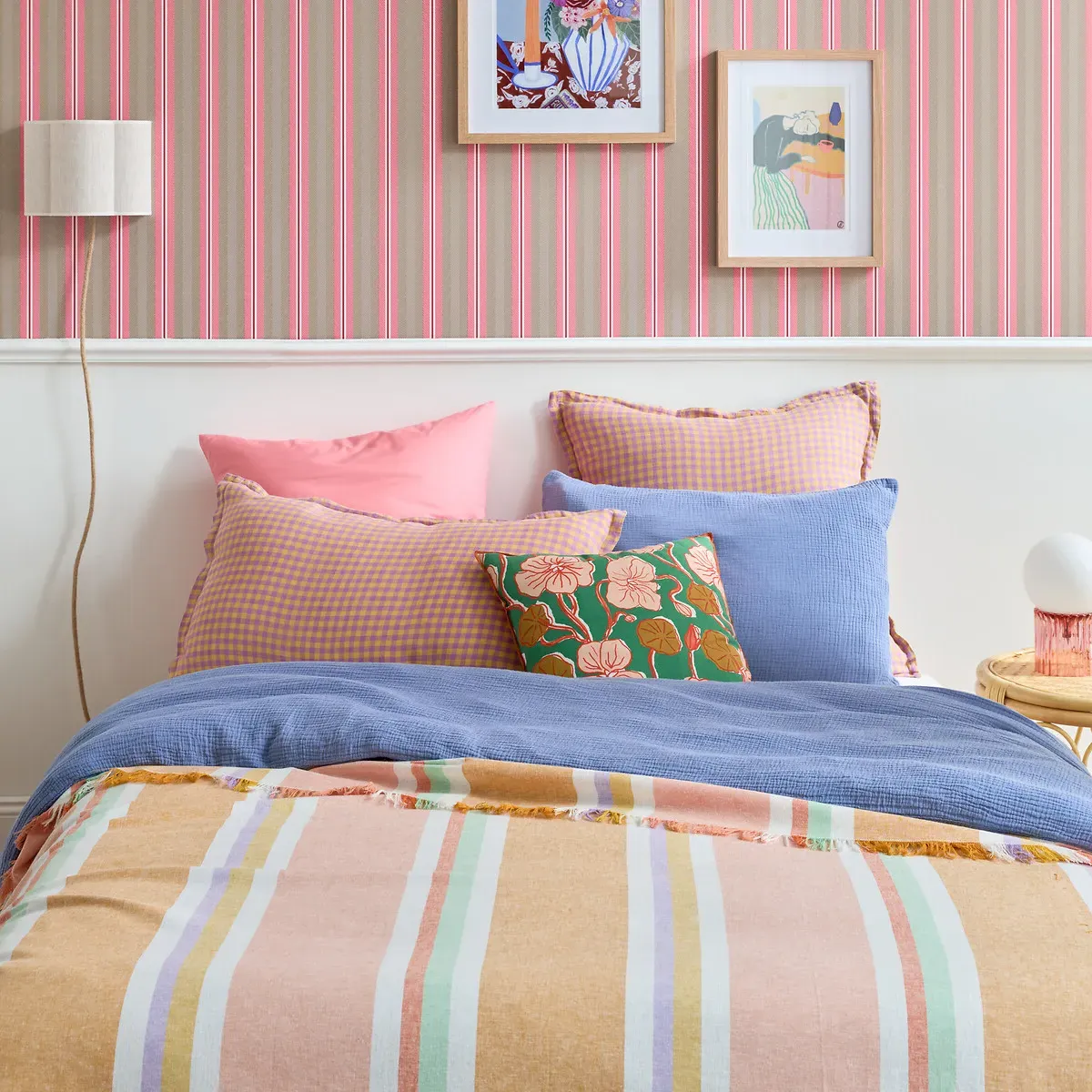 Acélie Rectangular Pillowcase - Lavender, Washed Linen alternate view