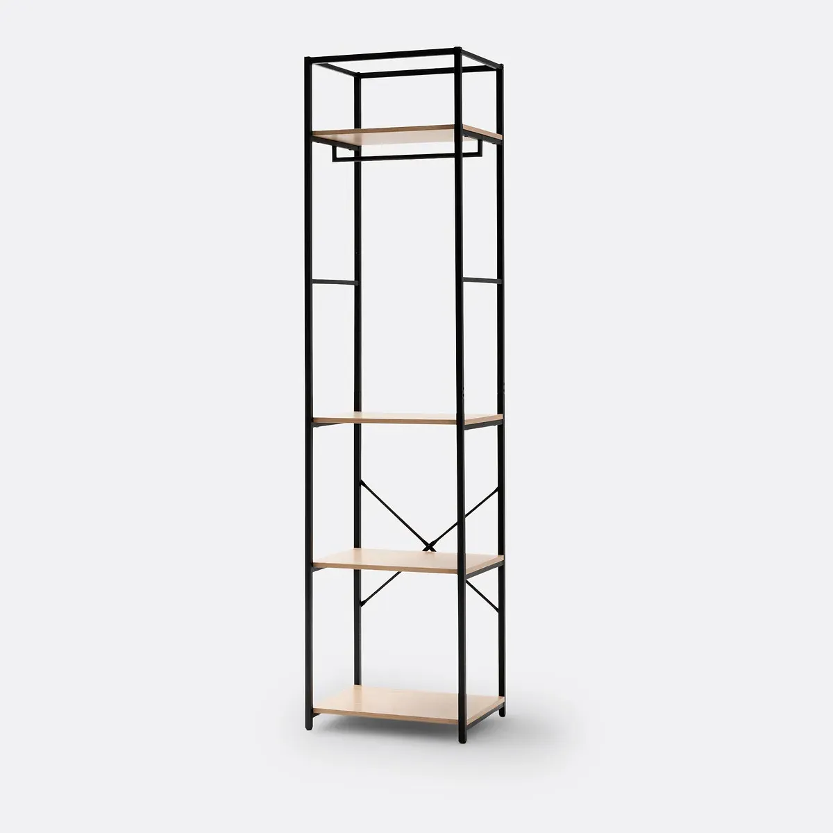 Adarbi Wardrobe Module - Black, Oak Effect MDF product