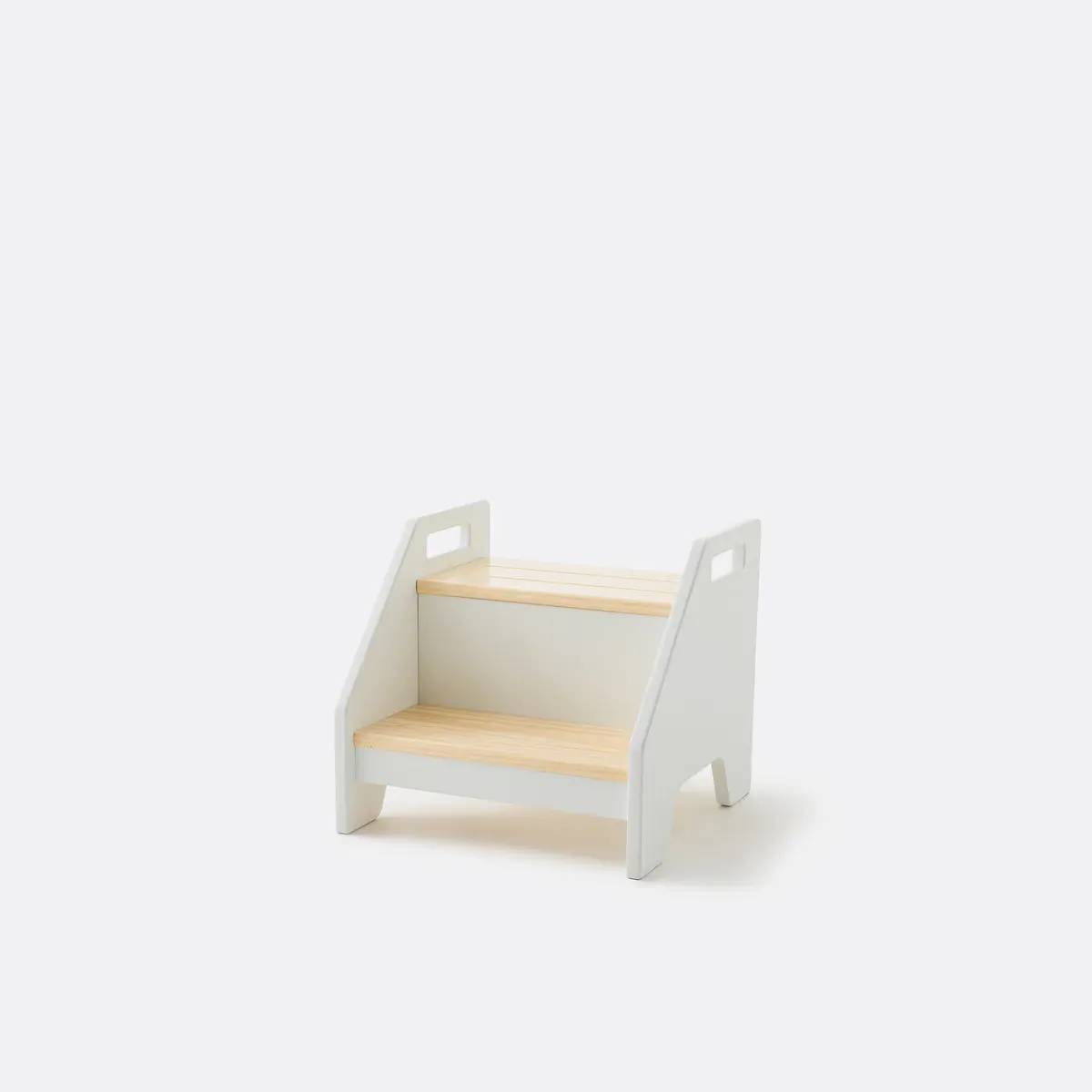 Adil 2-Step Stool with Side Handles - White, Pine product
