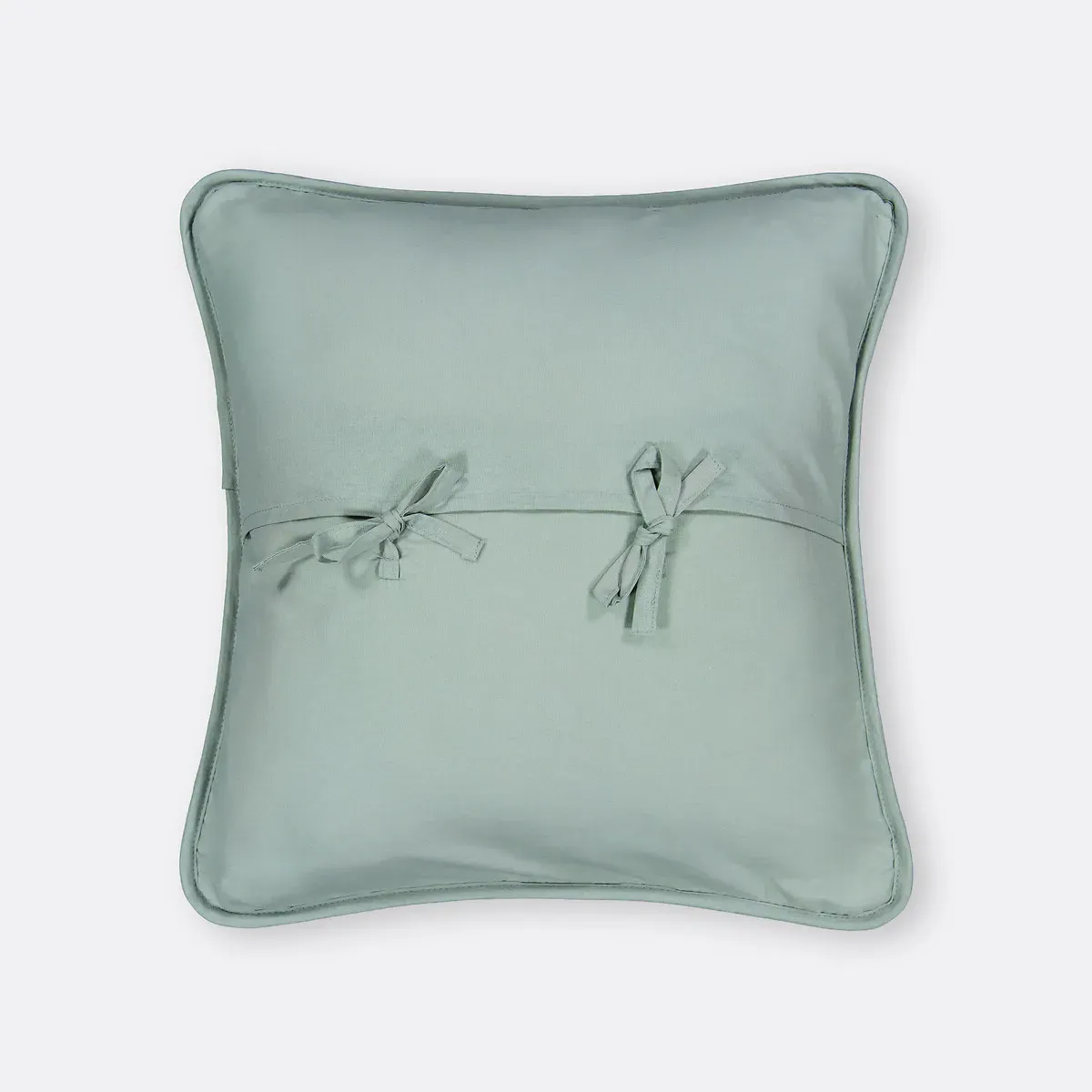 Aeri Quilted Square Cushion Cover - Celadon, Cotton alternate view