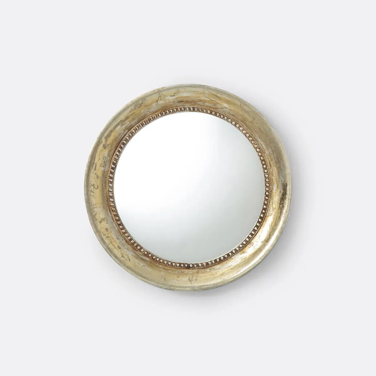 Afsan Round Wall Mirror - Aged Gold, Solid Mango Wood product