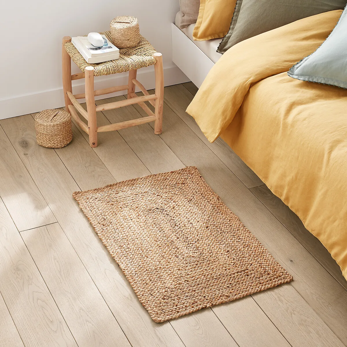 Aftas Small Rectangular Jute Rug - Natural product