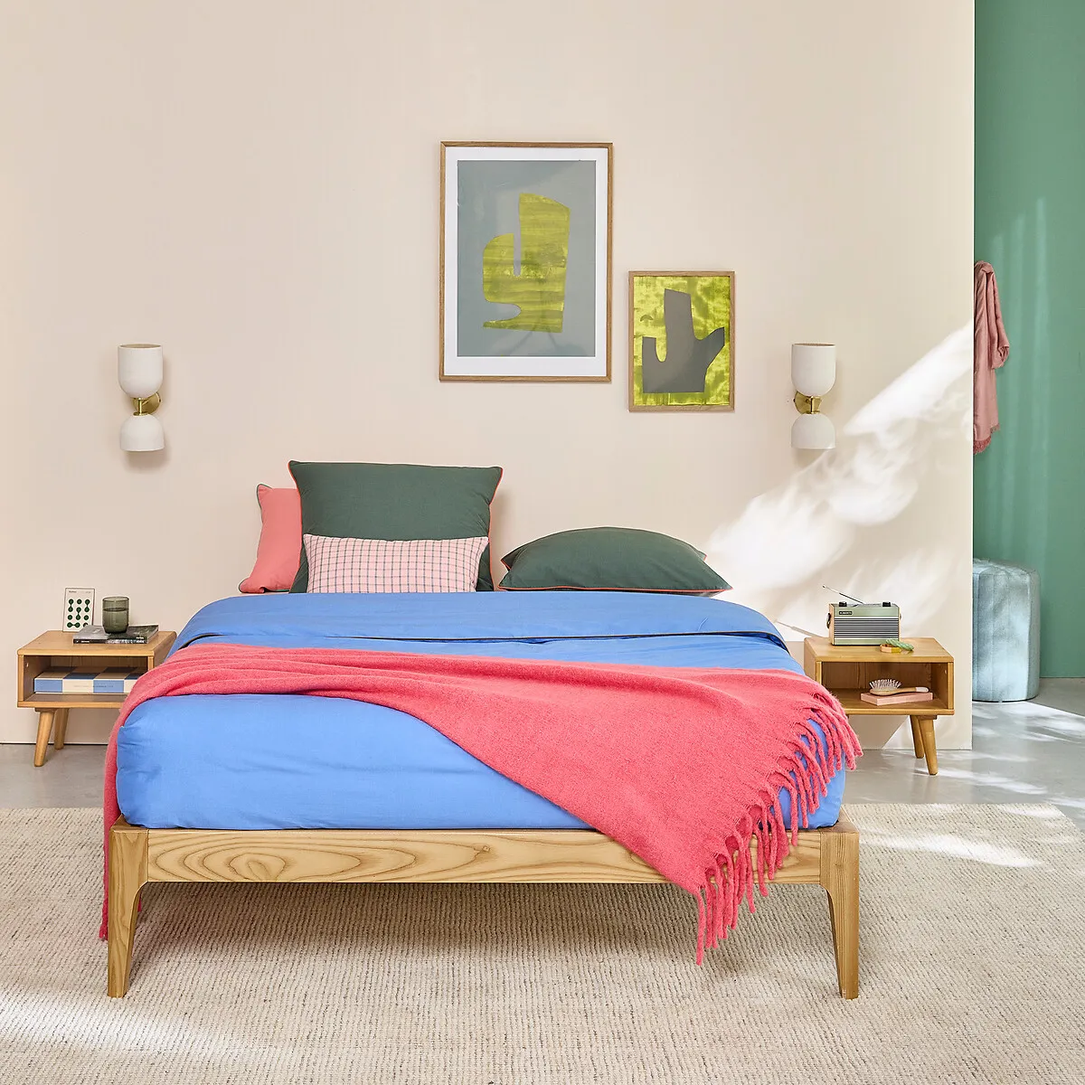 Agura Double Bed Frame - Natural, Solid Ash alternate view