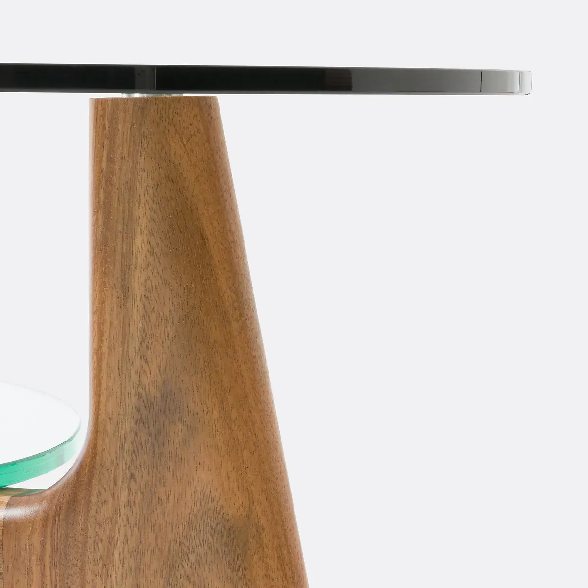 Aiole Double-Top Coffee Table - Walnut, Tempered Glass alternate view