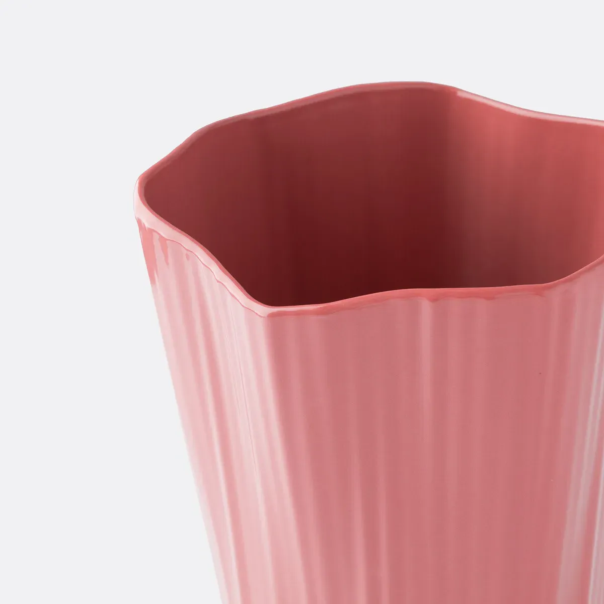 Akaria Textured Ceramic Vase - Pink alternate view