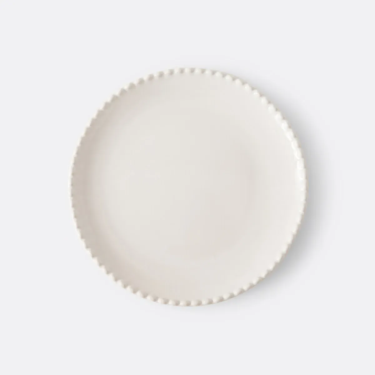 Akoya Pearl-Edged Stoneware Dessert Plates Set of 4 - Ecru product