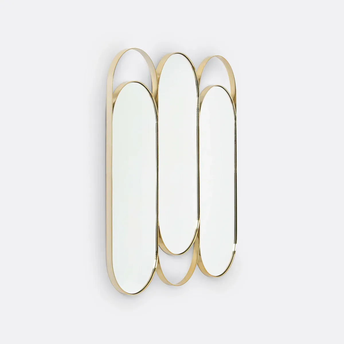 Alama Triptych Wall Mirror Set - Brass alternate view