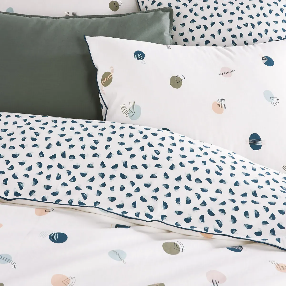 Alamo Geometric Print Duvet Cover - Cotton alternate view