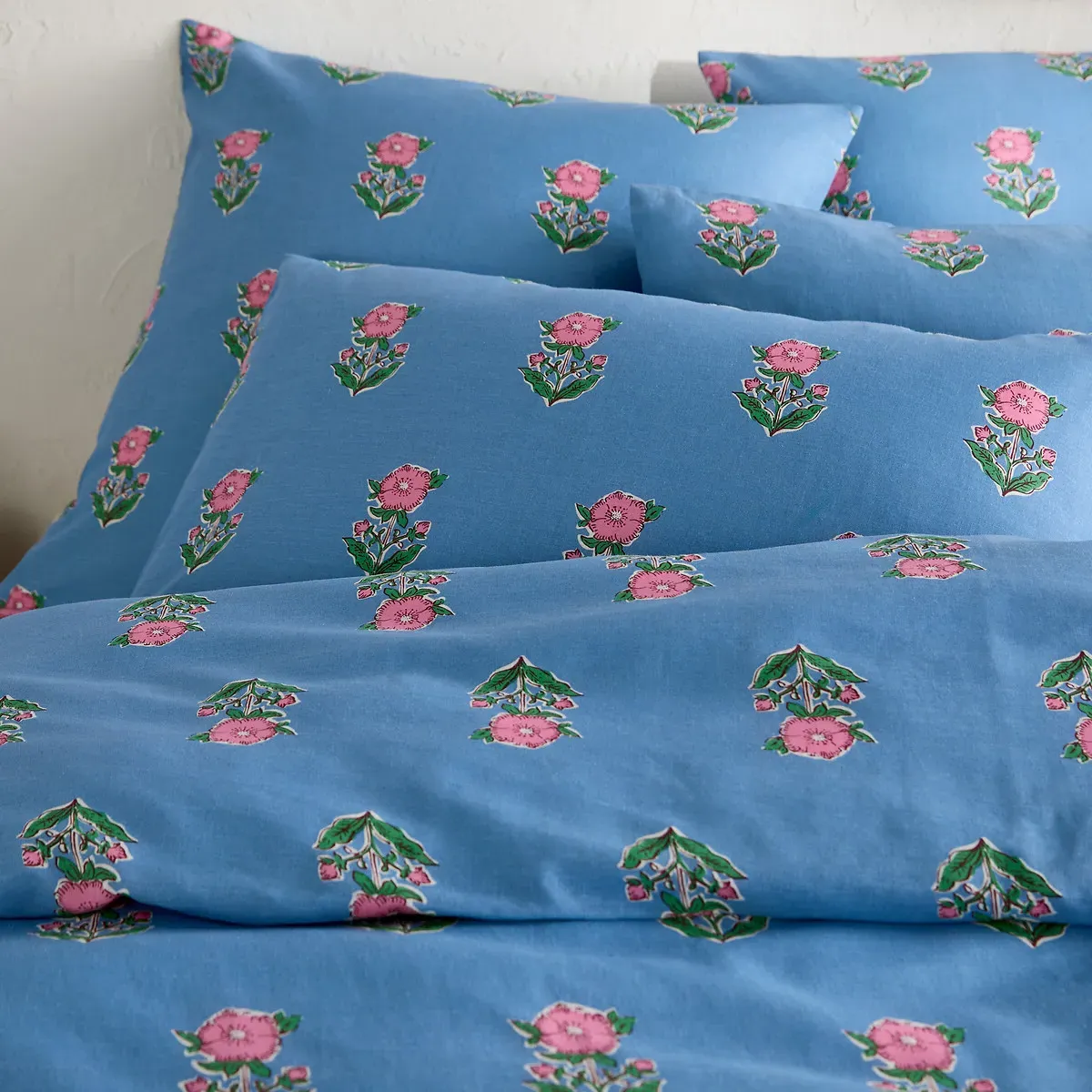 Alanis Duvet Cover - Printed, Washed Linen Cotton alternate view