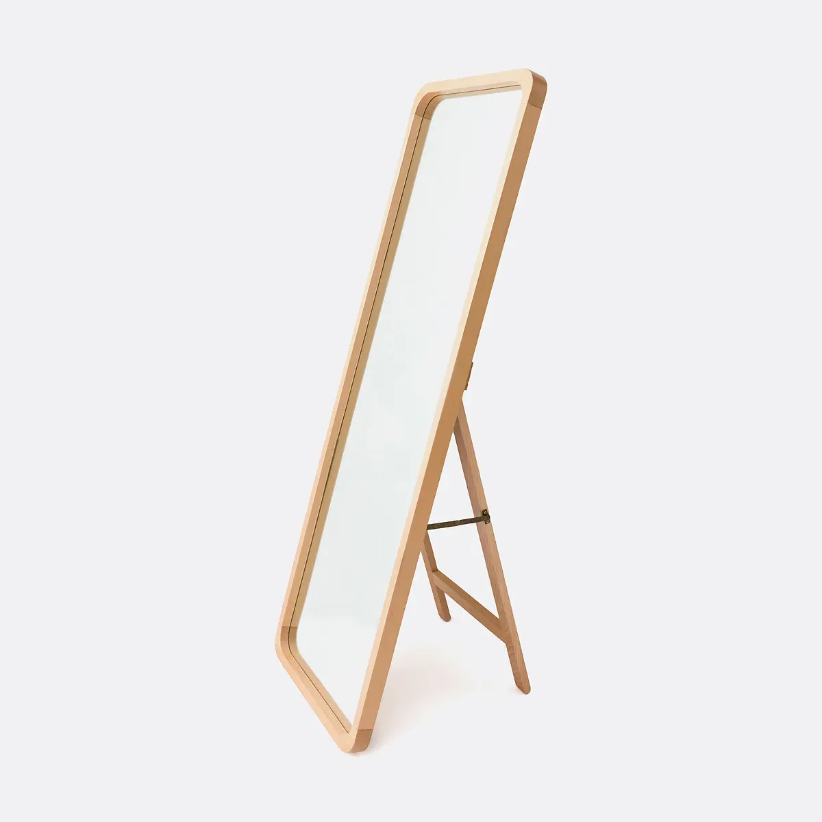 Alaria Standing Psyche Mirror - Natural, Solid Beech product