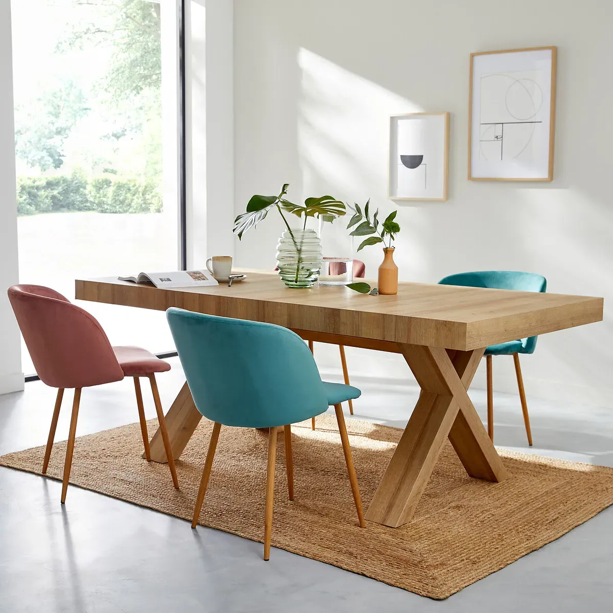 Albani 18-Seater Extendable Dining Table - Oak alternate view