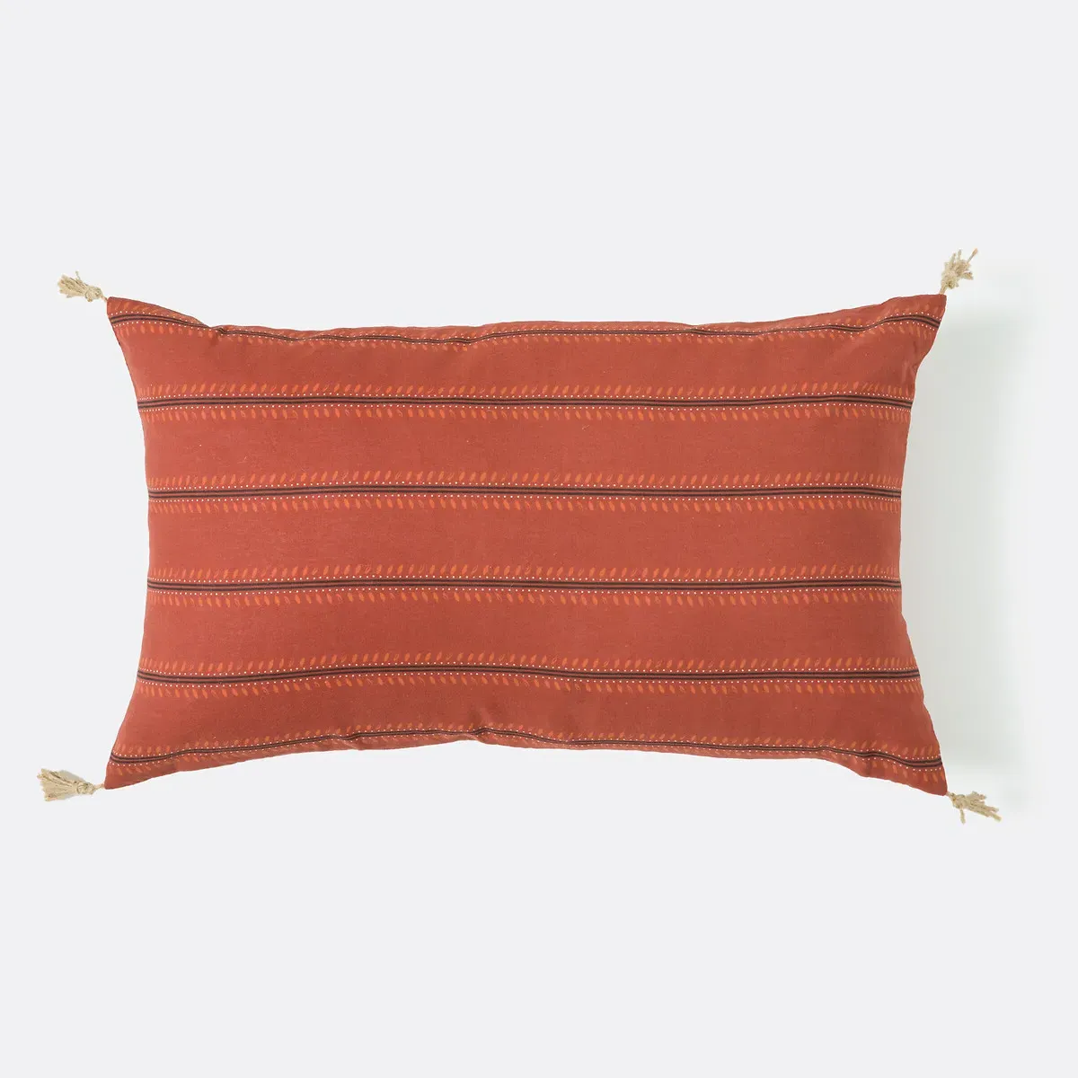 Aldea Cushion Cover with Tassels - Terracotta, Cotton product