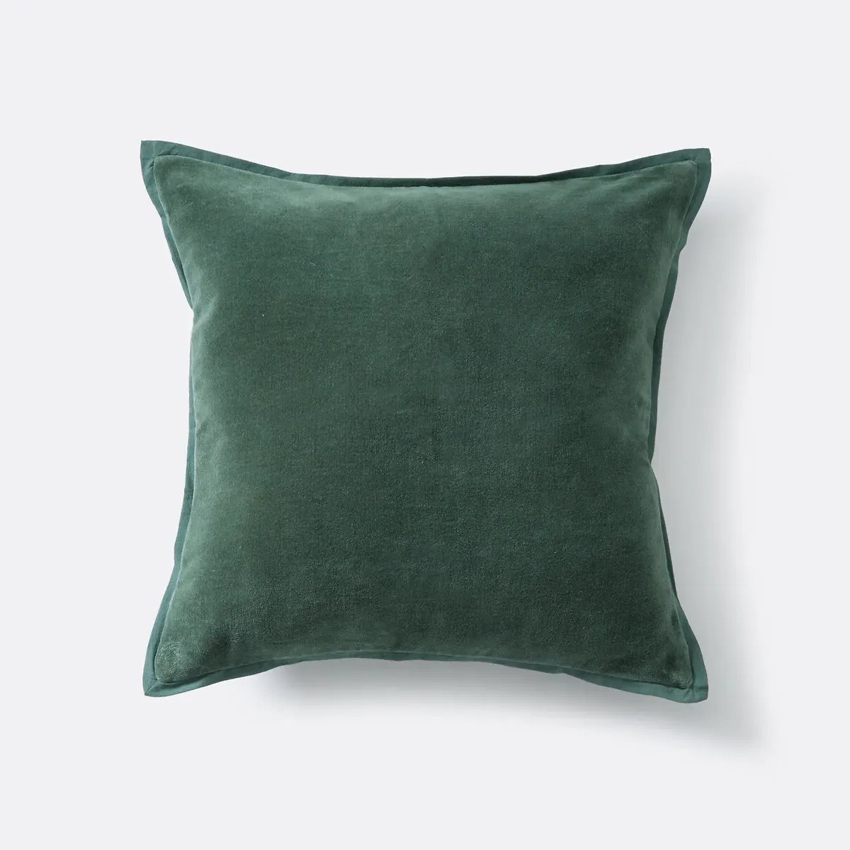 Alette Velour Cushion Cover - Cedar Green, Cotton product