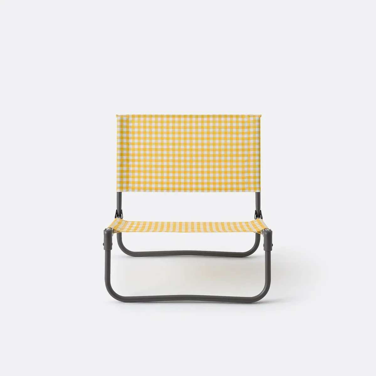 Aline Folding Chair - White, Yellow, Polyester alternate view