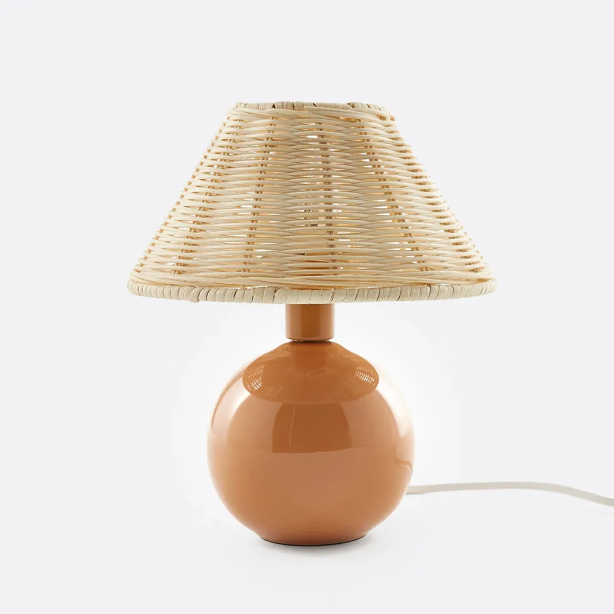Alios Table Lamp - Caramel, Rattan & Ceramic product