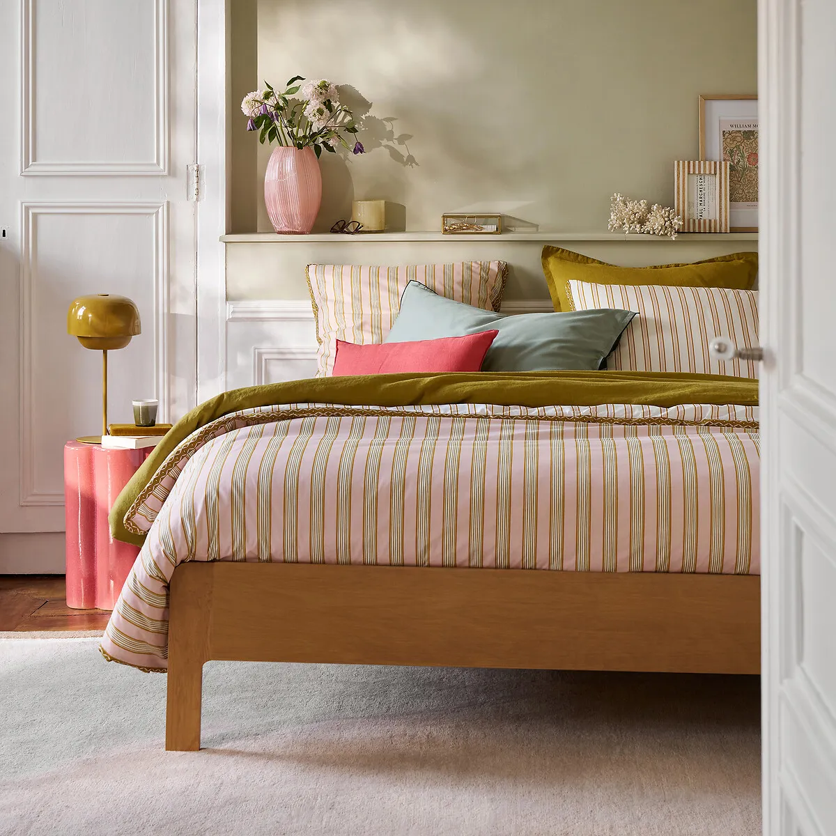 Alison Striped Duvet Cover - Cotton Percale alternate view