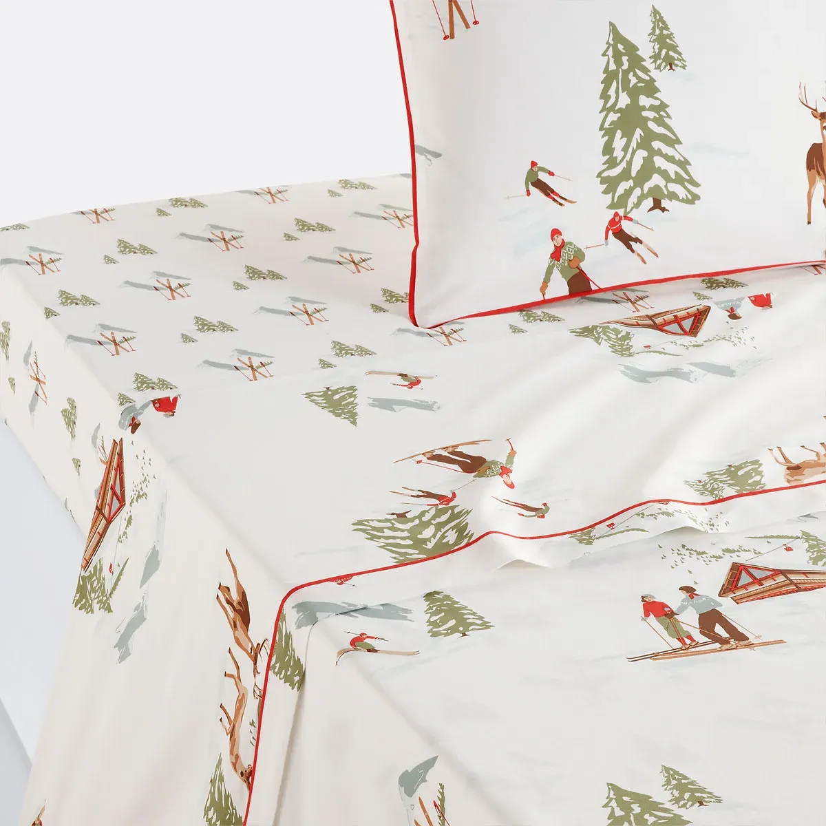 Alps Flat Sheet with Flap - Printed, Cotton Percale product