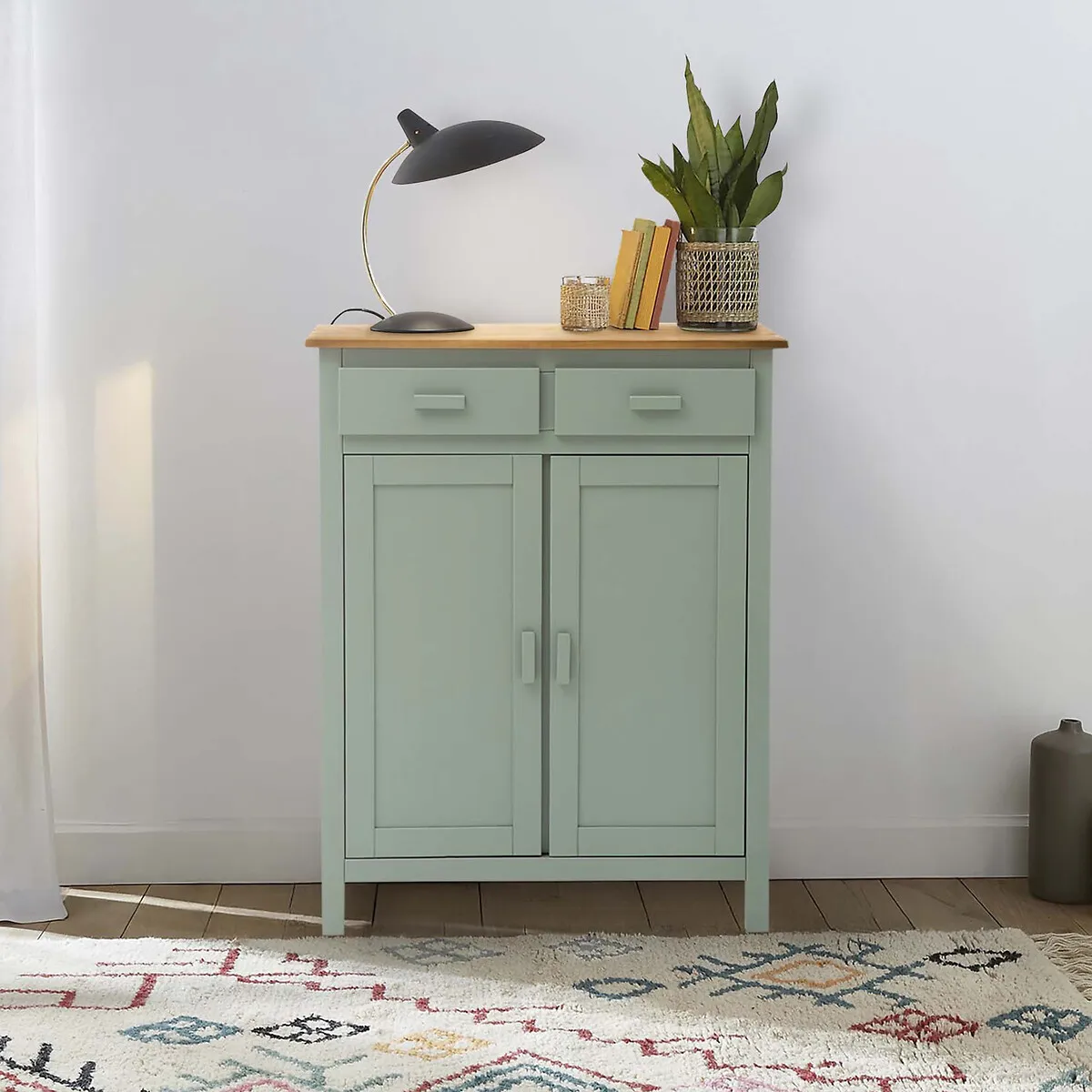 Alvina Sideboard - Green Eucalyptus, Solid Pine alternate view