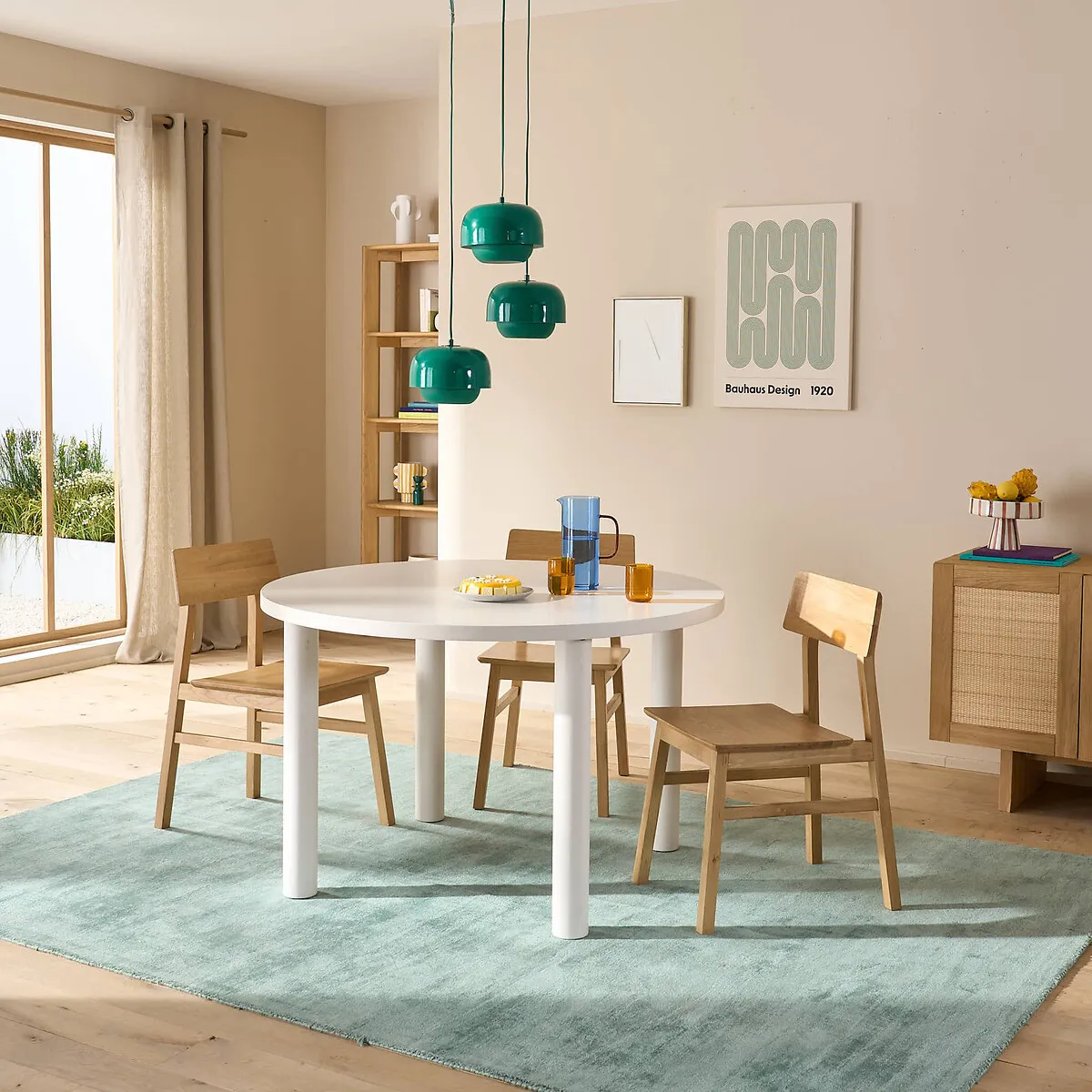 Alzar Set of 4 Table Legs - Greige, Pine alternate view