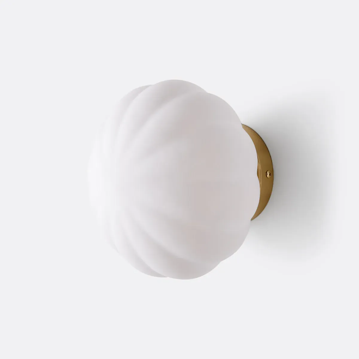 Amia Wall or Ceiling Light - Brass, Opaline Glass product