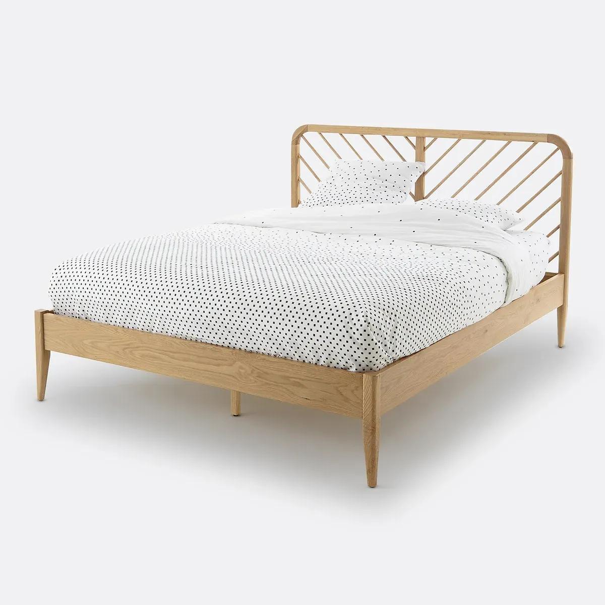 Anda Double Bed Frame with Slatted Base - Oak product