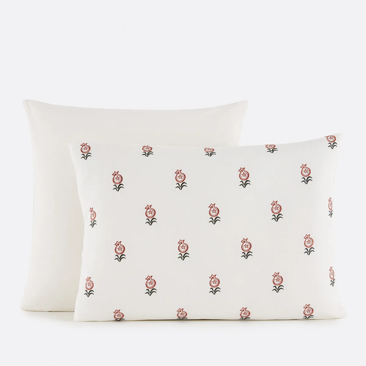 Anda Embroidered Pillowcase - Ecru, Vintage Cotton product