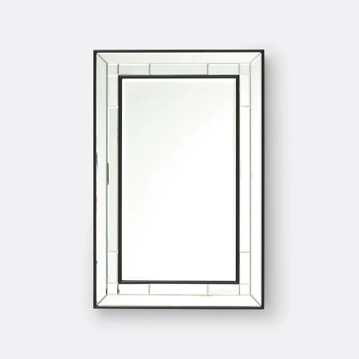 Andella Rectangular Mirror with Bevelled Finish - Black product