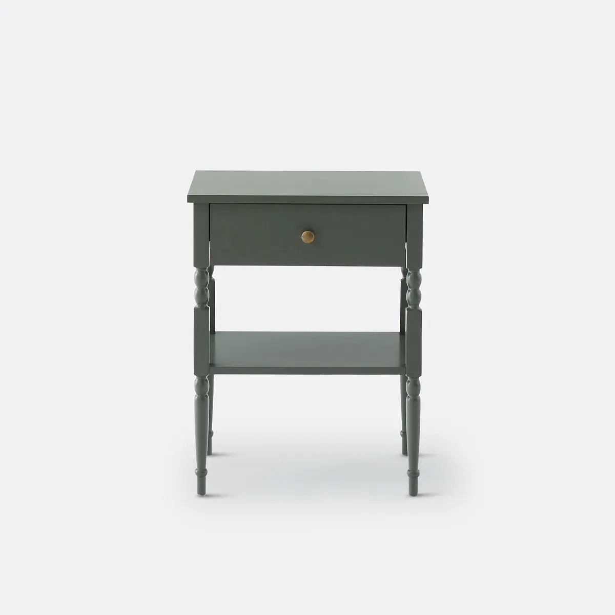 Angy 1-Drawer Bedside Table - Dark Khaki, MDF alternate view
