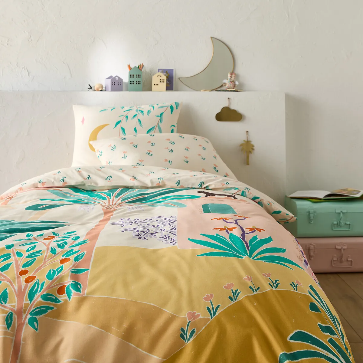 Anis Recycled Cotton Duvet Cover - Printed product