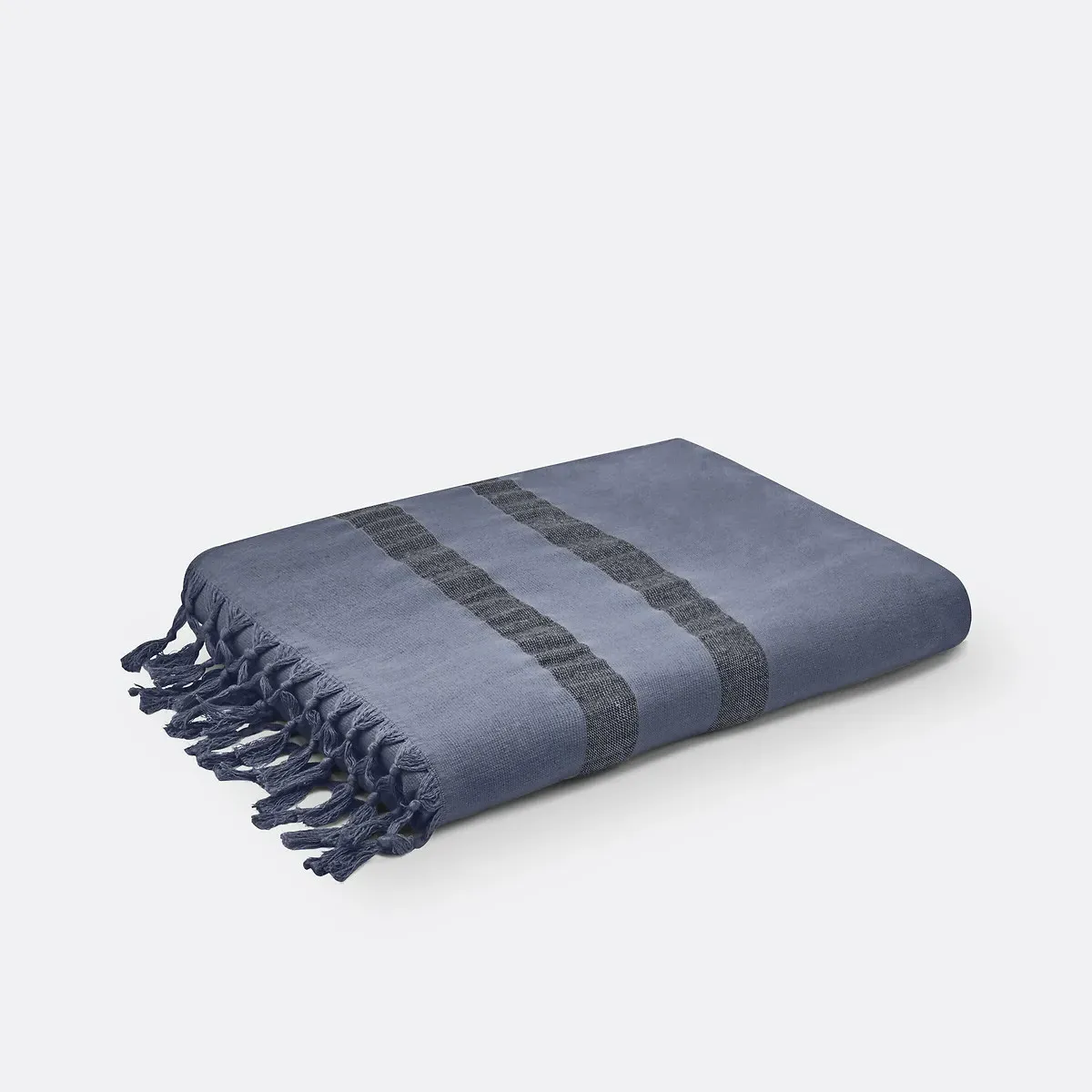Antalya Towel Towelling Lined - Indigo, Organic Cotton product