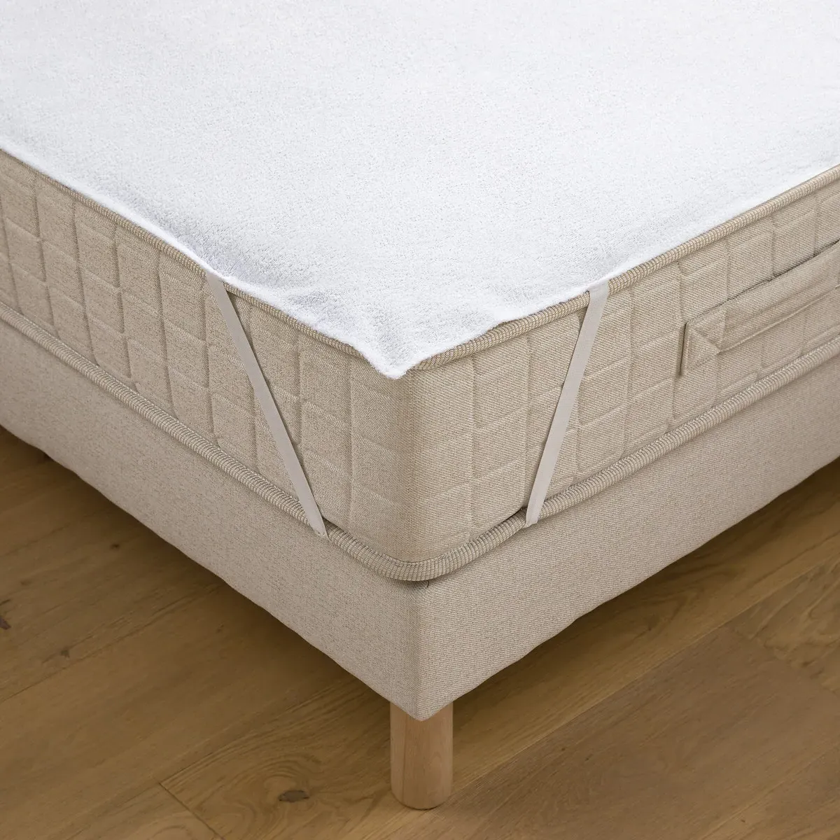 Anti-Allergy Waterproof Mattress Protector - White, Cotton Terrycloth product