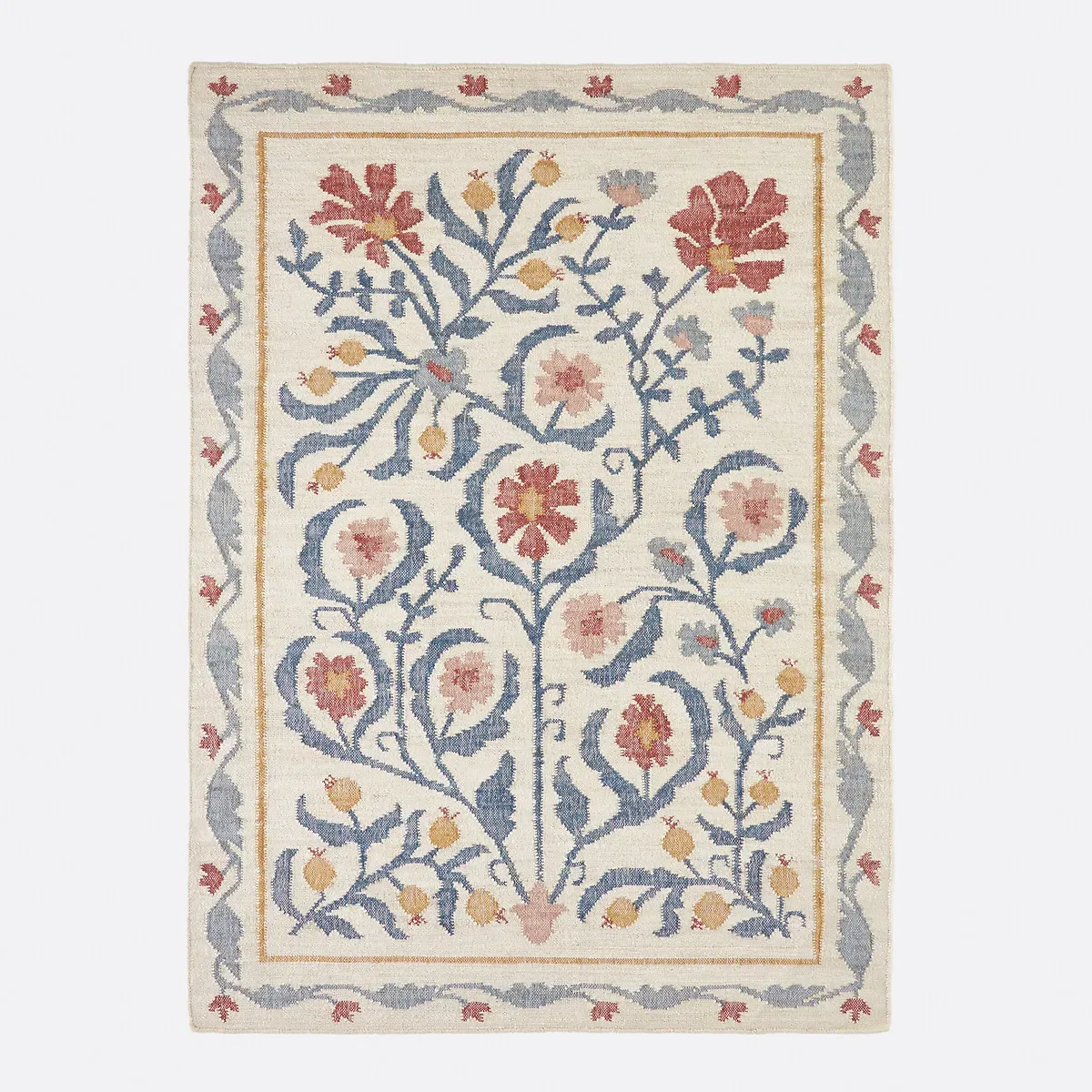 Antonia Floral Rug - Natural, Jute product