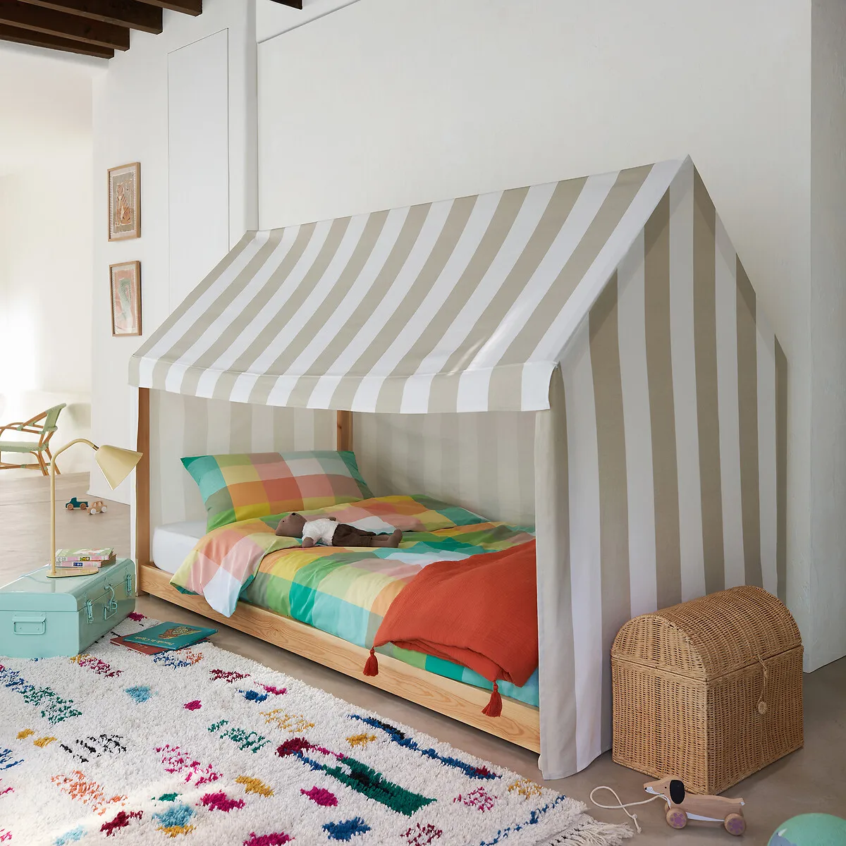 Archi Cabin Bed with Slatted Base - Natural, Solid Pine alternate view
