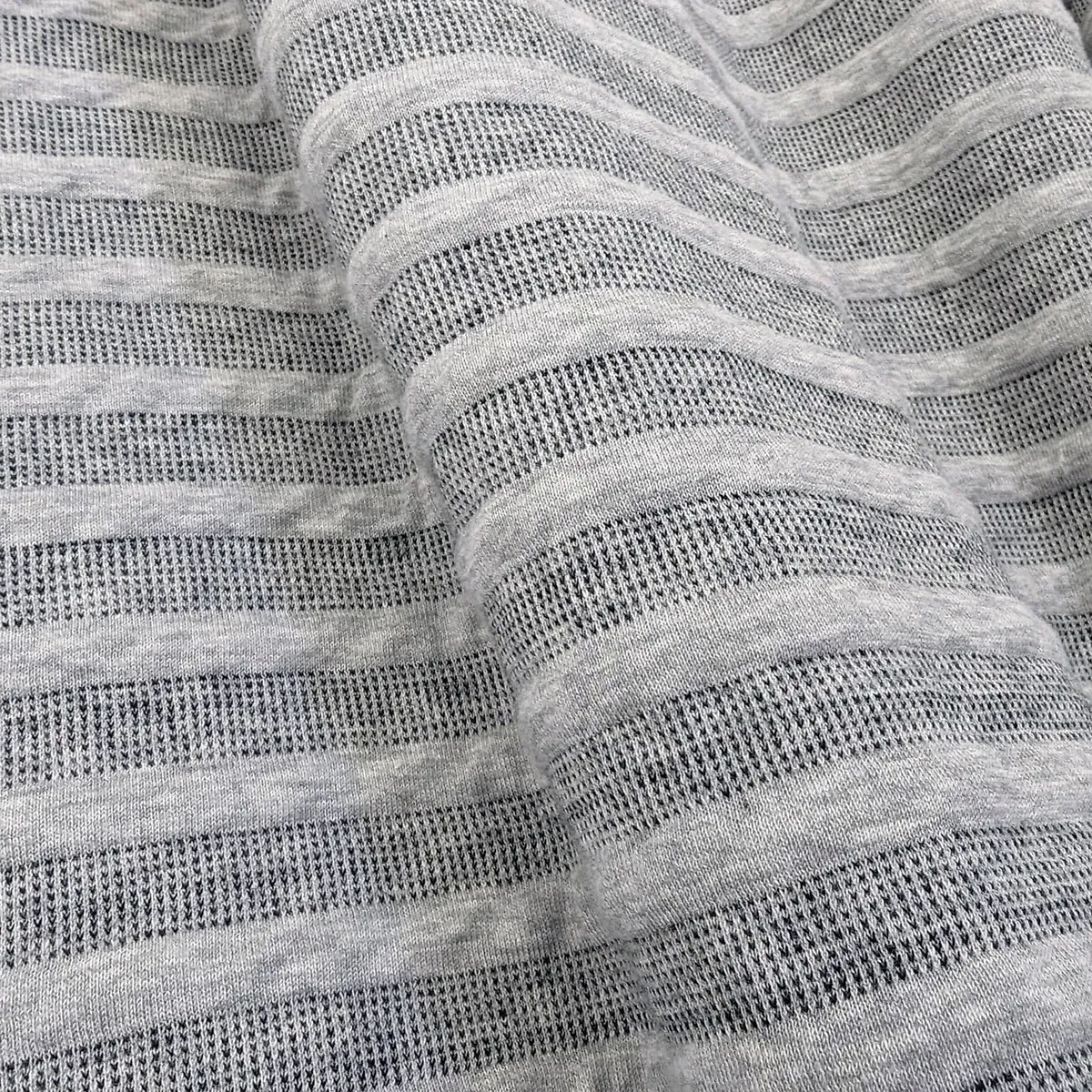 Archi Striped Pillowcase - Grey, Cotton Jersey alternate view