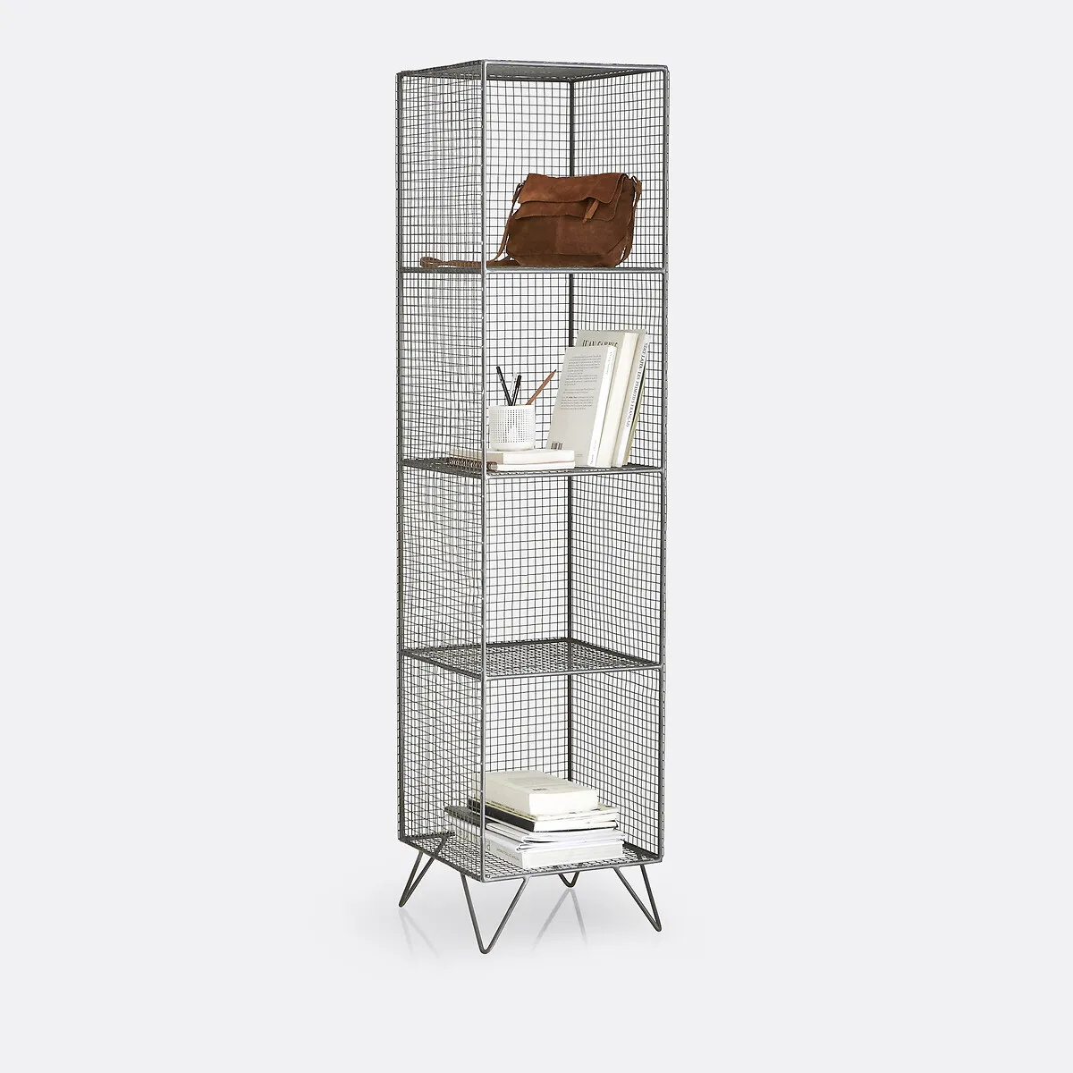 Areglo 4-Level Metal Shelving Unit - Grey product