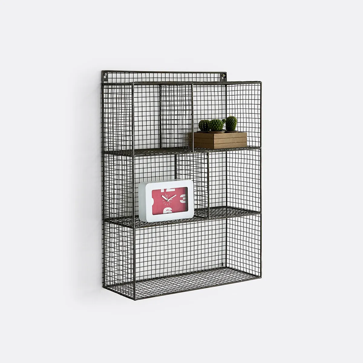 Areglo Wall-Mounted Metal Unit with 5 Compartments - Grey product