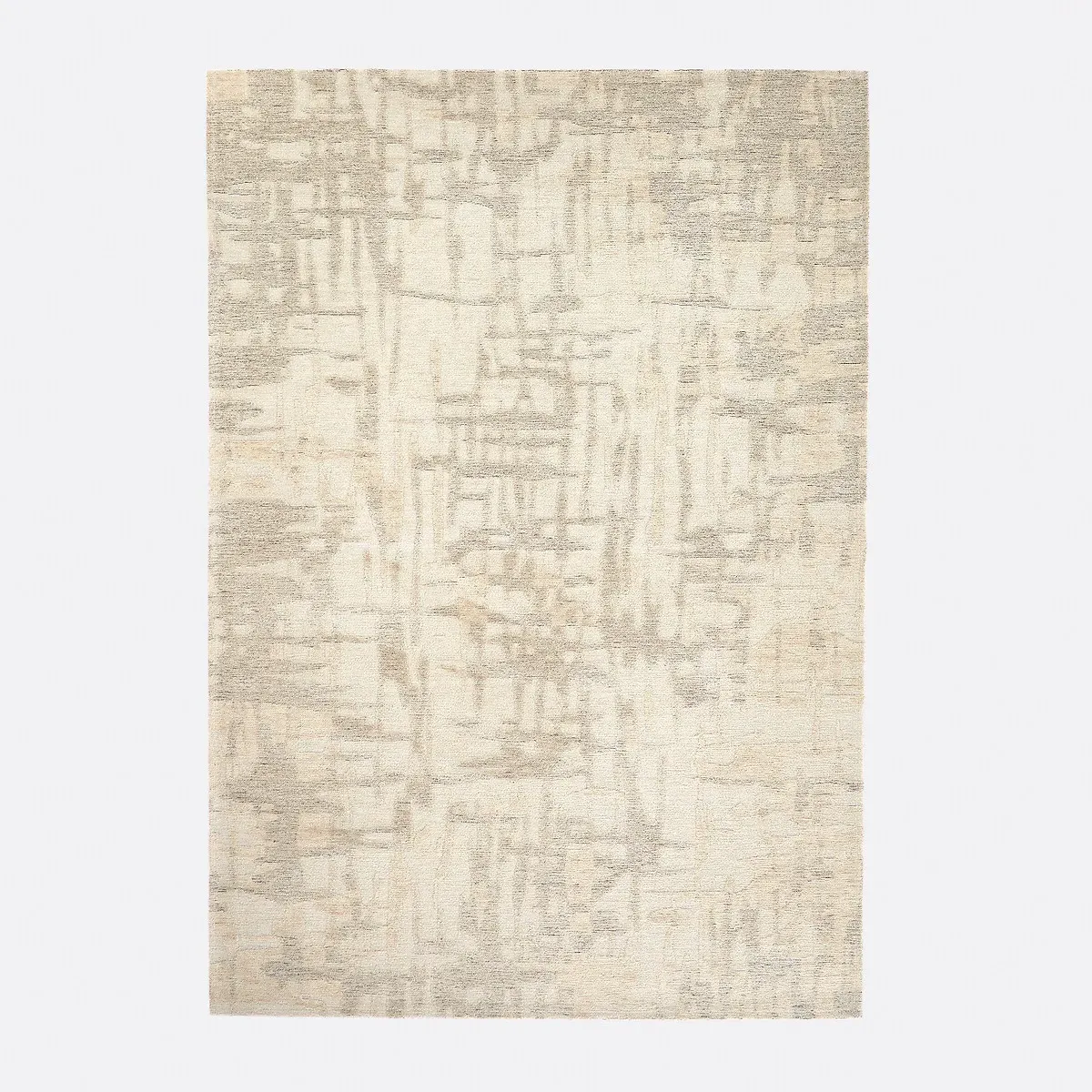 Aruni Abstract Print Flat Woven Rug - Beige, Acrylic alternate view