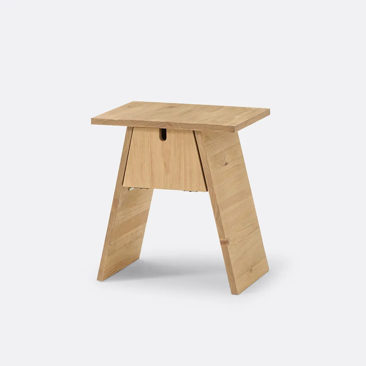 Asayo Bedside Table with Storage - Light Natural Wood, Pine product
