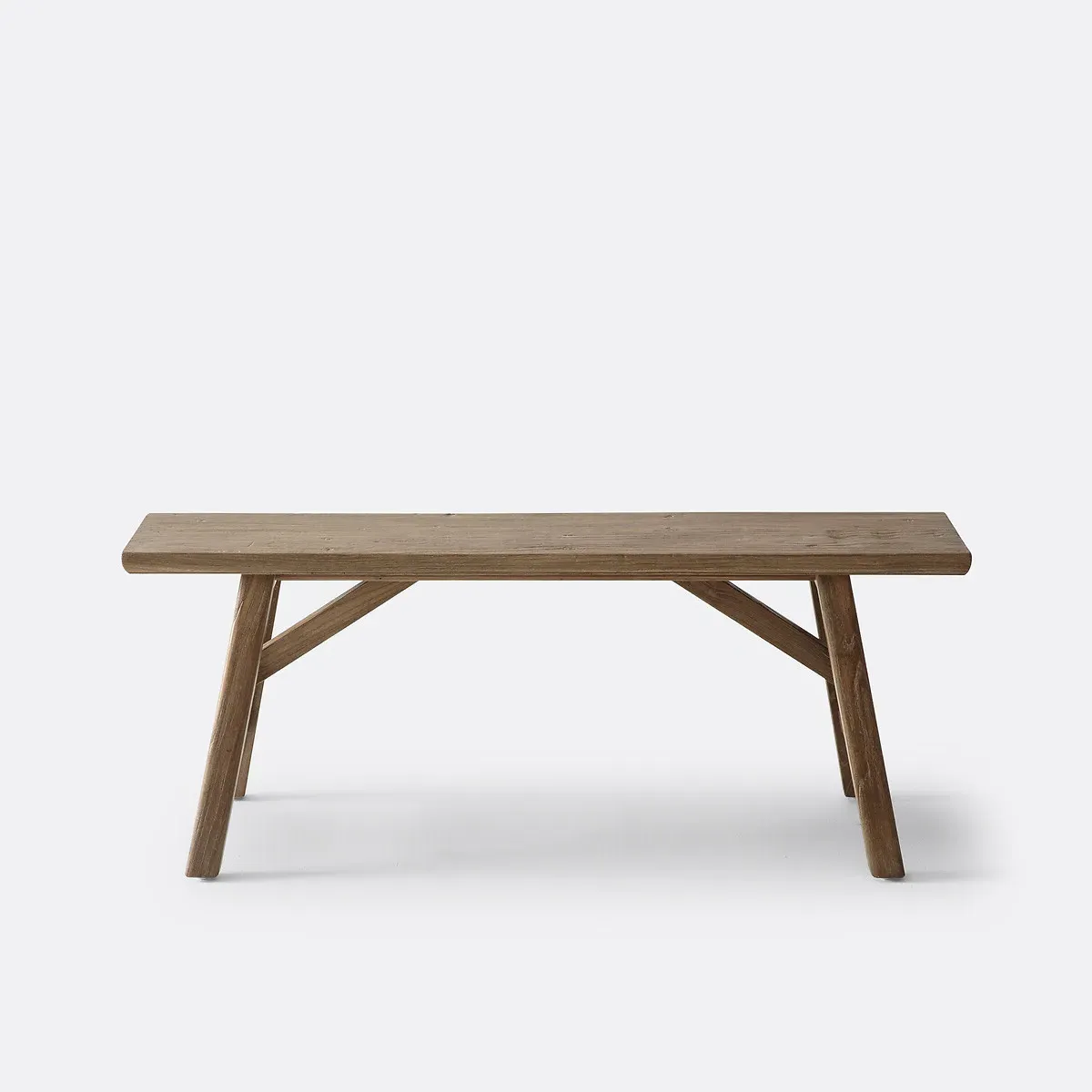 Asayo End of Bed Bench - Natural, Recycled Solid Elm alternate view