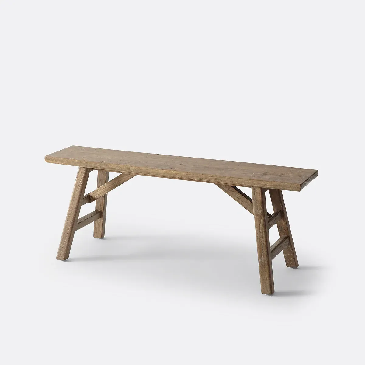 Asayo End of Bed Bench - Natural, Recycled Solid Elm product