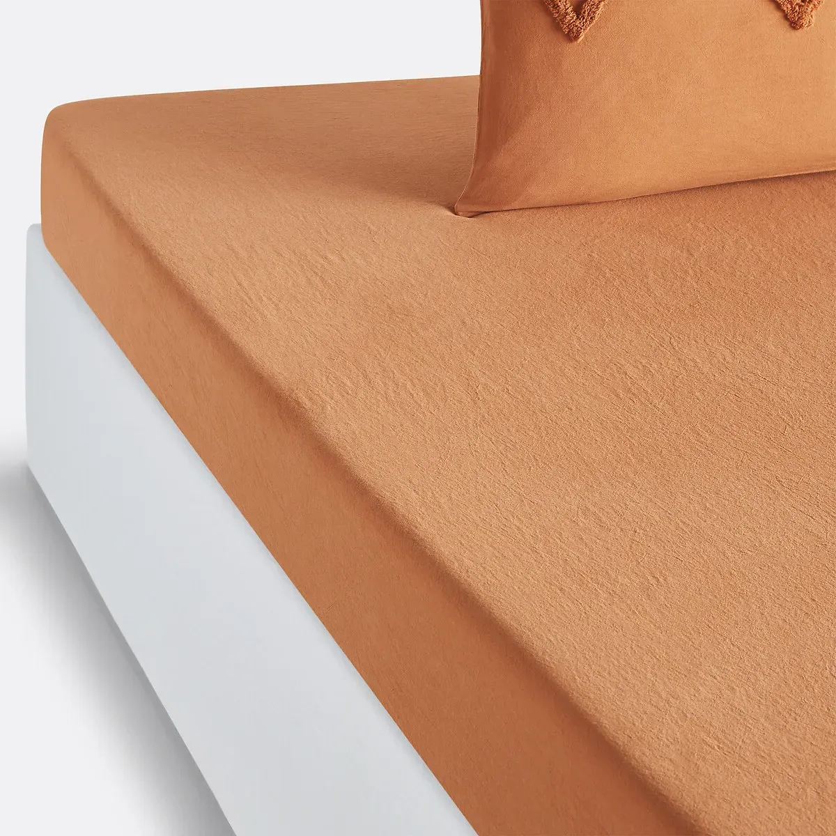 Assa Deep Mattress Fitted Sheet - Caramel, Cotton product