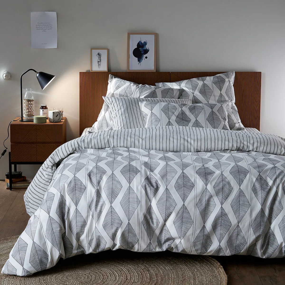 Assane Washed Cotton Duvet Cover - Printed product